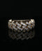 10K Yellow Gold Diamond Cuban Monaco Ring