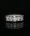 10K White Gold Diamond Channel Set Ring
