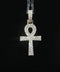 10K Yellow Gold Diamond Ankh Pendant