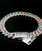 10K Two-Tone Rose & White Gold Cuban Bracelet