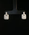 18K White Gold Pave Diamond Cushion Earrings