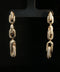 14K Yellow Gold Diamond Link Earrings