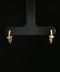 18K Yellow Gold Marquise Diamond Huggie Hoop Earring