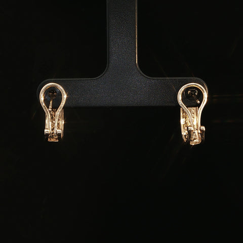 10K Yellow Gold Princess Diamond Huggie Earrings