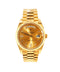 18K Yellow Gold Rolex Day-Date | Factory Baguette Diamond Dial