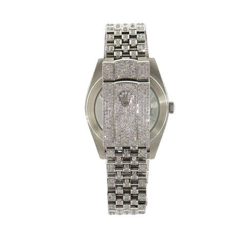 Custom Iced Out Rolex Datejust 41mm | Custom Diamond Set Jubilee | Ref. 126300