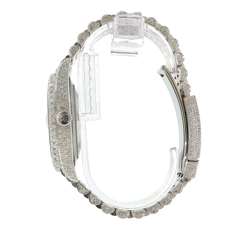 Custom Iced Out Rolex Datejust 41mm | Custom Diamond Set Jubilee | Ref. 126300