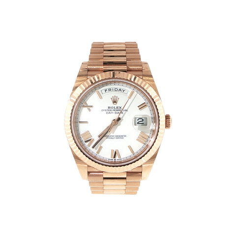 2025 Rolex Day-Date | Rose Gold | White Dial | Ref. 228235