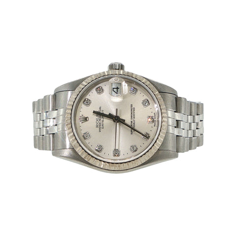 Rolex Datejust 31mm | Silver Diamond Dial | Ref. 68273