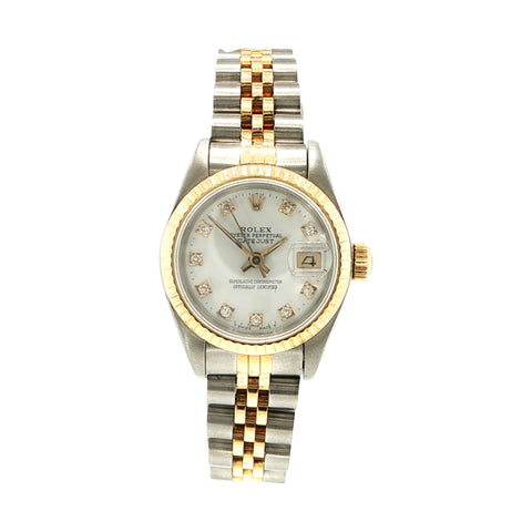 Rolex Datejust 26mm | Custom Diamond Mother of Pearl Dial | Ref. 69173