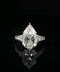 14K White Gold Pear Engagement Ring | 8 CTW