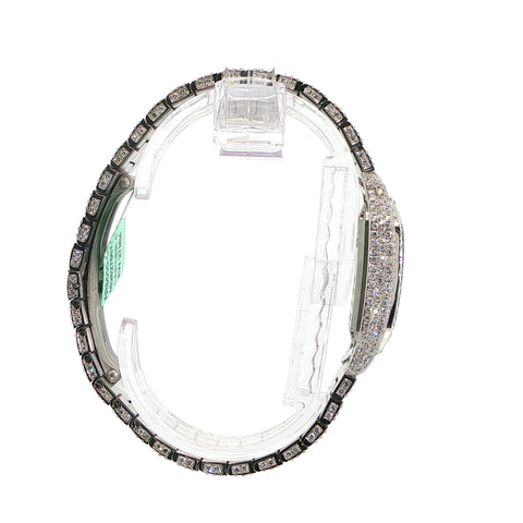 Custom Iced Out Cartier Santos 27mm | Lab Diamond VS+ DEF Color | 13 CTW