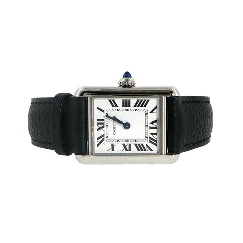 Cartier Tank Must | Black Leather Strap | Ref. WSTA0135