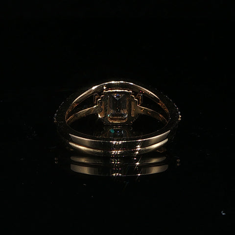 10K Yellow Gold Ring Stack | 1.3 CTW Natural Diamond | Size 6.5