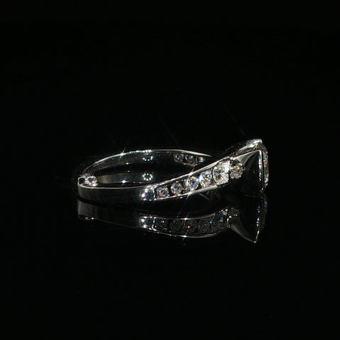 14K White Gold Engagement Ring | 1.57 CTW | Size 7.25