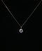18K White Gold Round Diamond Pendant Necklace | 0.69 CTW | 16-18 Inch