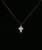18K White Gold Cross Pendant Necklace | 0.52 CTW | 16-18 Inch