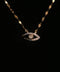 10K Yellow Gold Evil Eye Pendant Necklace | 18-19 Inch | 0.35 CTW