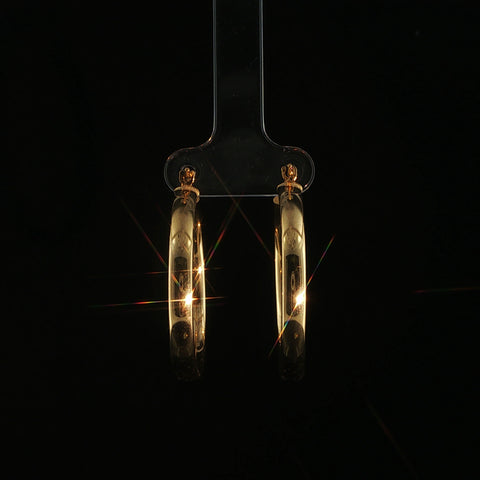 14K Yellow Gold Hoop Earrings | 2.9 Grams
