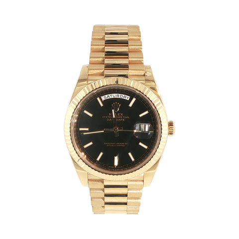 2021 Rolex Day-Date | Black Motif Dial | Ref. 228238