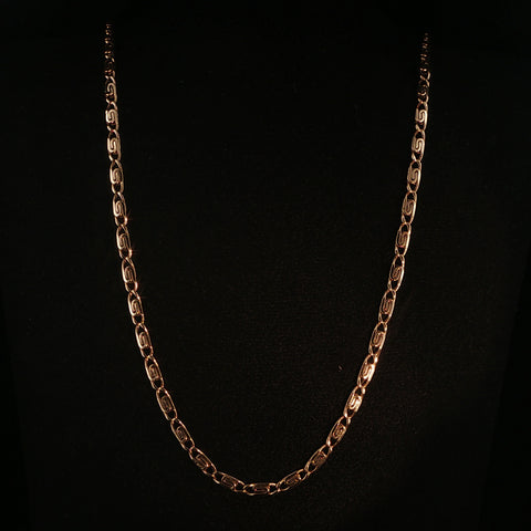 14K Rose Gold Paper Clip Chain | 19 Inches | 11.2 Grams