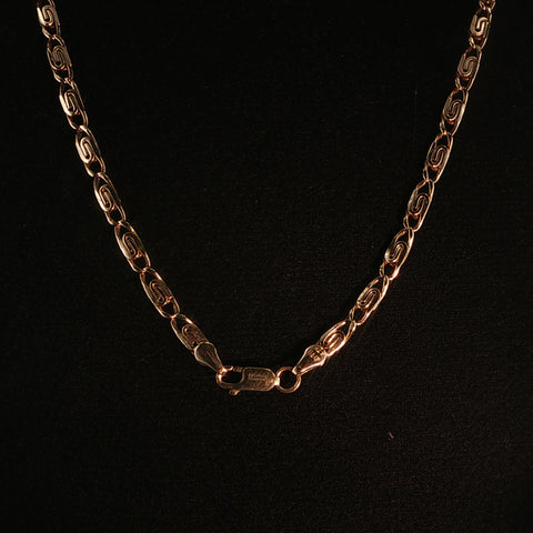 14K Rose Gold Paper Clip Chain | 19 Inches | 11.2 Grams