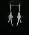 14K White Gold Diamond Knot Earrings | 0.75 CTW
