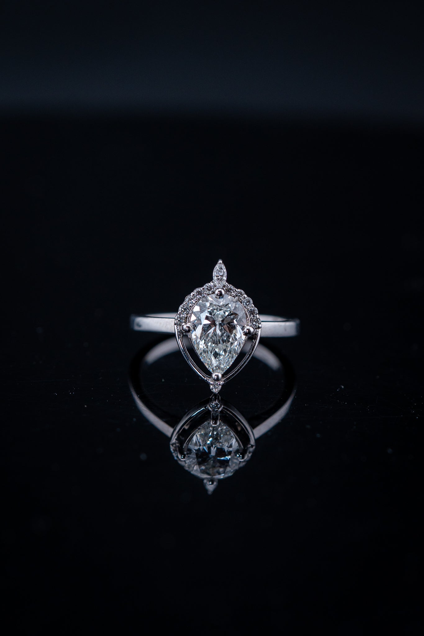10K White Gold Women’s Lab Diamond Ring – 1.50 CTW – Size 7