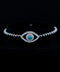 Hulchi Belluni 18K White Gold Evil Eye Bracelet with Turquoise