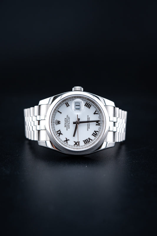Rolex Datejust 36 – White Dial – Watch & Box – Ref. 116200