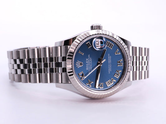Rolex Datejust 31 278274-0034 - Blue Roman Dial, Fluted Bezel, Jubilee Bracelet image 1