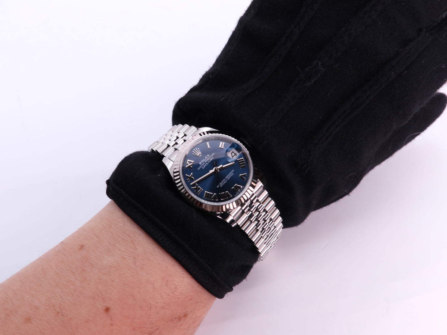 Rolex Datejust 31 278274-0034 - Blue Roman Dial, Fluted Bezel, Jubilee Bracelet image 8