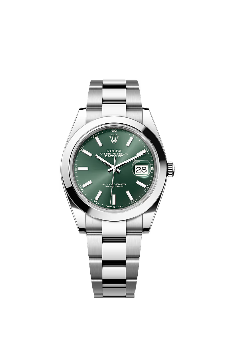 Rolex Datejust 41 Mint Green Dial 126300 – Brand New Complete Set (2025)