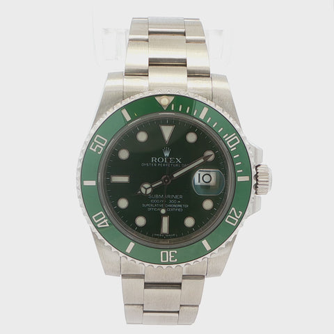 2013 Rolex Submariner “Hulk” – Green Dial & Bezel – Ref. 116610LV