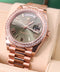 2024 Rolex Day-Date 40 Ref. 228345RBR - Everose Gold, Olive Dial, White Diamond image 0