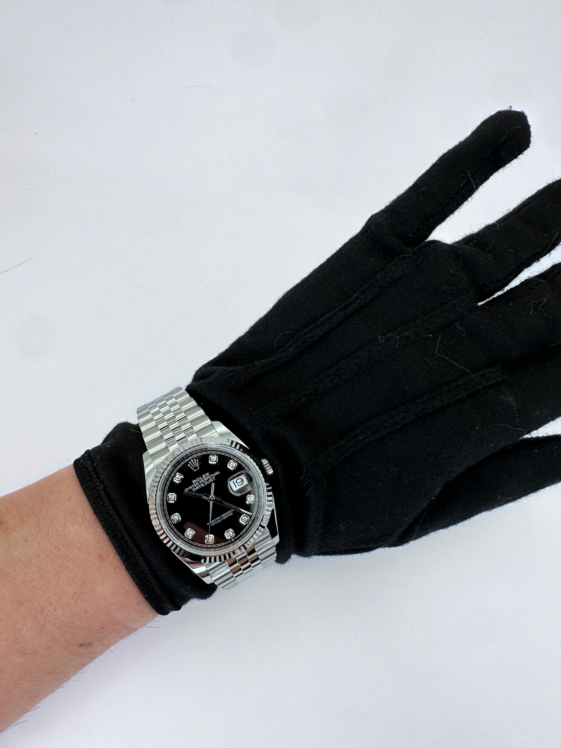 Rolex Datejust 36 Ref. 126234 - Bright Black Diamond Dial with Jubilee Bracel image 10