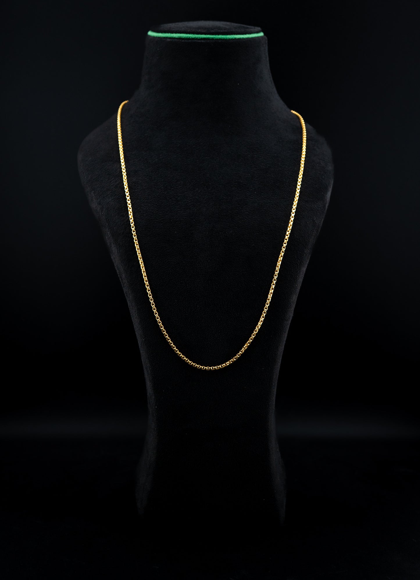 Mene 24K Yellow Gold Box Chain Necklace – 26 Inch