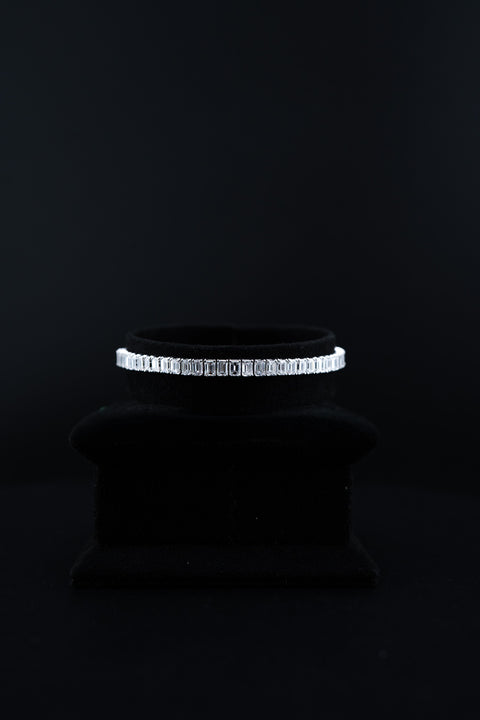 14K White Gold Lab Diamond Tennis Bracelet – 9.68ctw – 12.7g