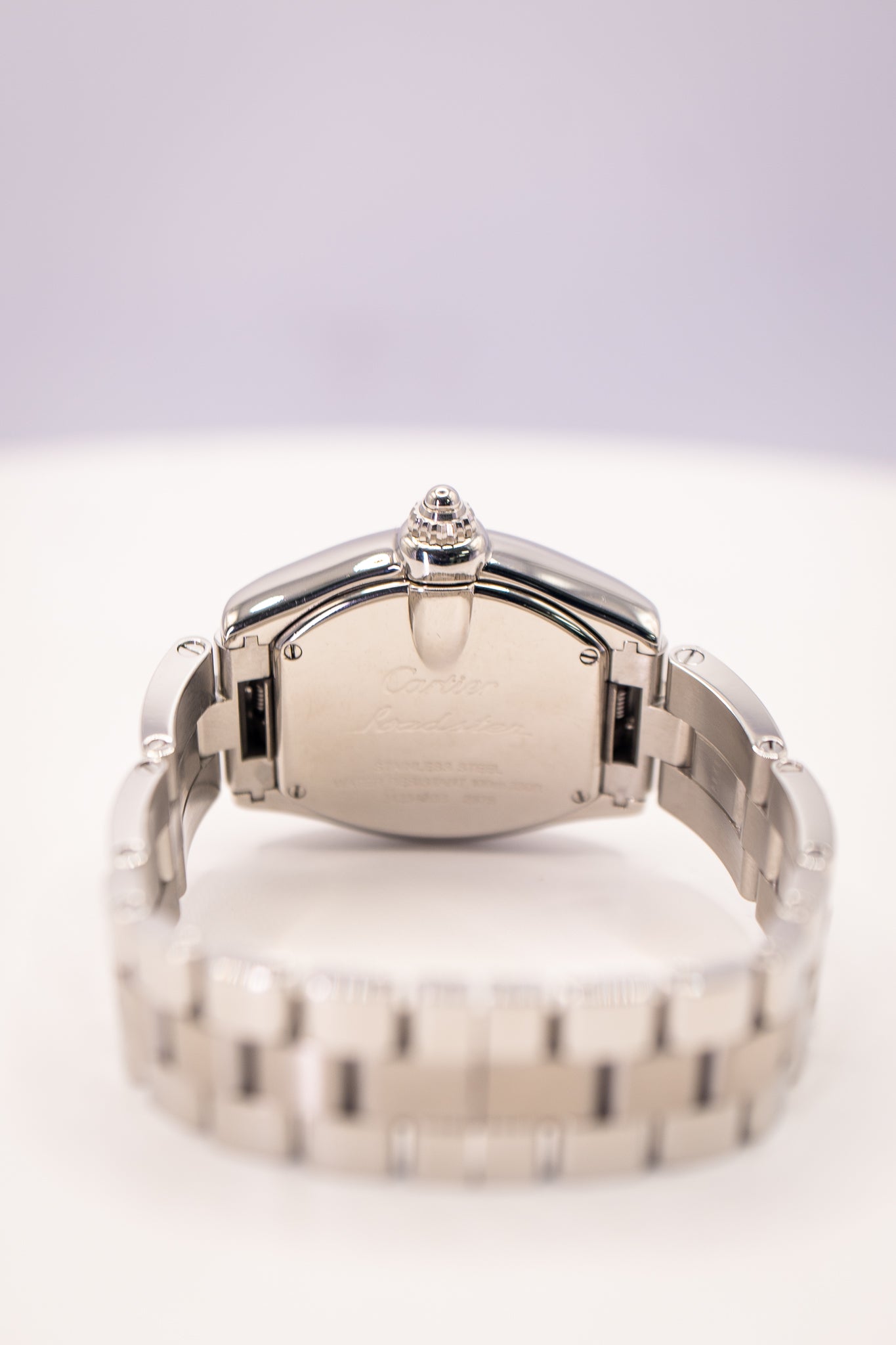 2010s Cartier Roadster Small Model W62017V3 - Pink Dial, Stainless Steel