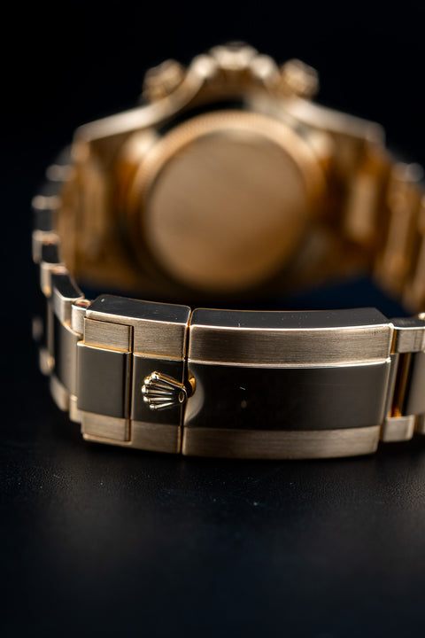 2013 Rolex Daytona 18K Yellow Gold White Racing Dial – Ref. 116528 – Mint Complete Set