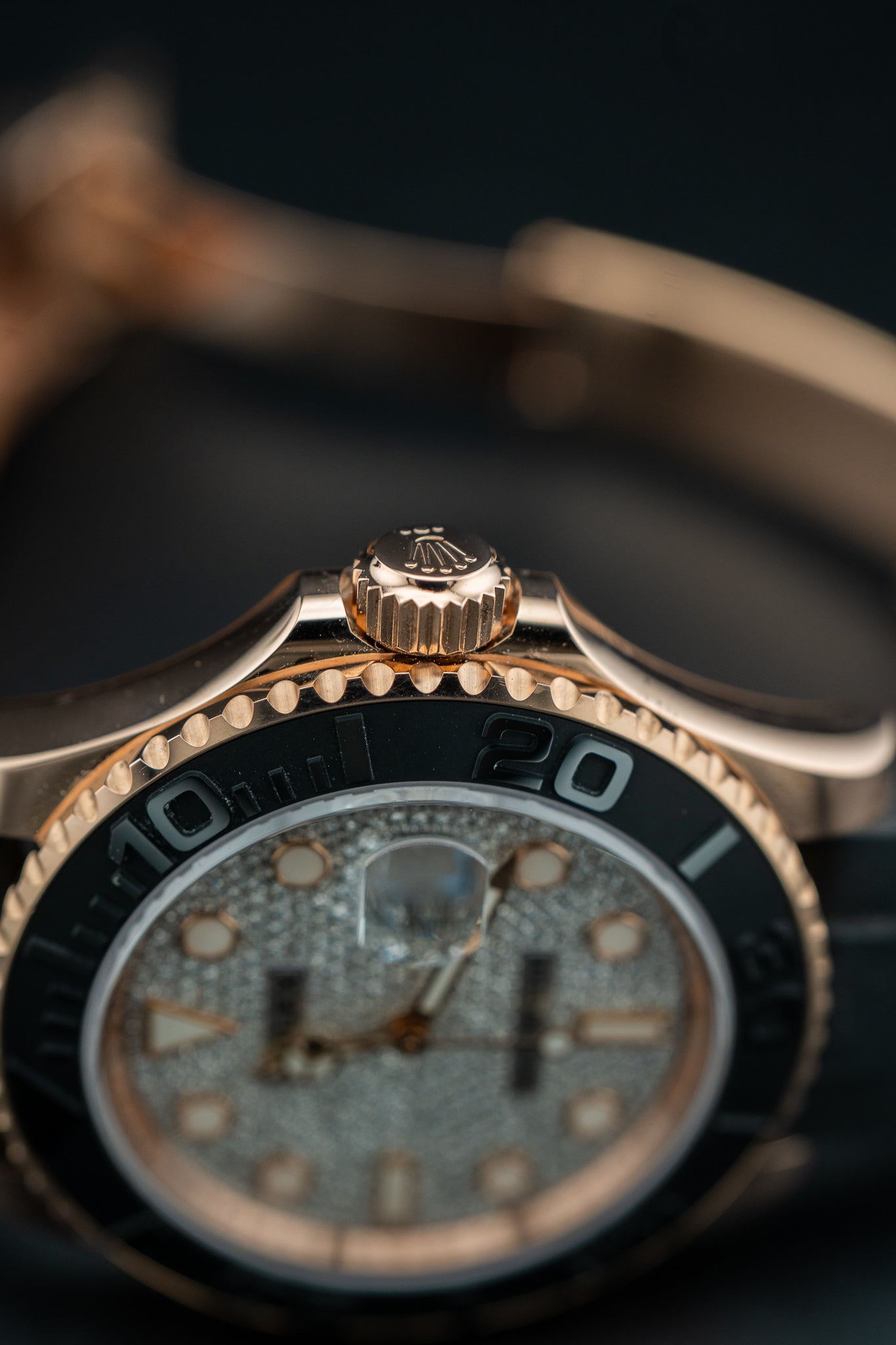 Rolex Yacht-Master 40 – Everose Gold – Factory Pave Diamond Dial – 126655 – Mint – Complete Set
