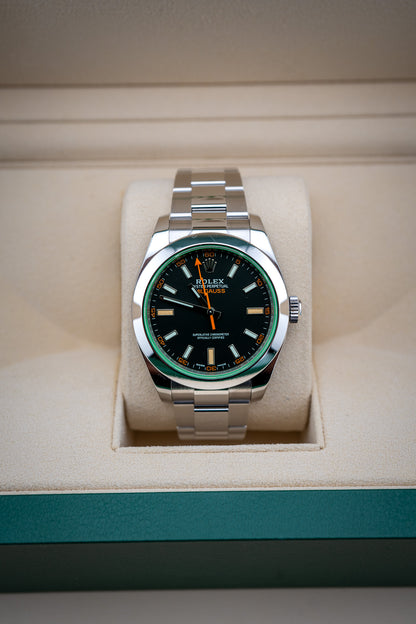 2022 Rolex Milgauss – Ref. 116400GV – Black Dial – Mint Condition, Complete Set