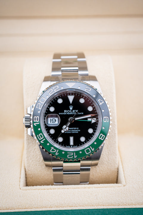 2022 Rolex GMT-Master II “Sprite” – Ref. 126720VTNR – Mint Pre-Owned Complete Set –