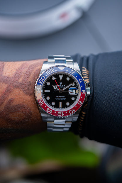 2023 Rolex GMT-Master II “Pepsi” – 126710BLRO – Oyster Bracelet – Preowned – Complete Set