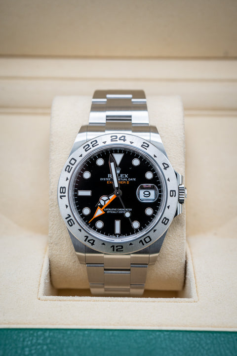 2024 Rolex Explorer II Black Dial – Brand New, Complete Set