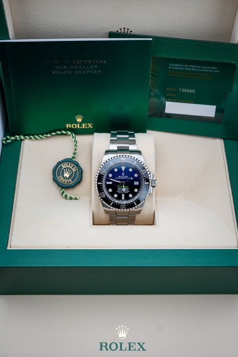 2024 Rolex Deepsea Sea-Dweller “James Cameron” – Ref. 136660 – D-Blue Dial – Like New, Mint, Complete Set