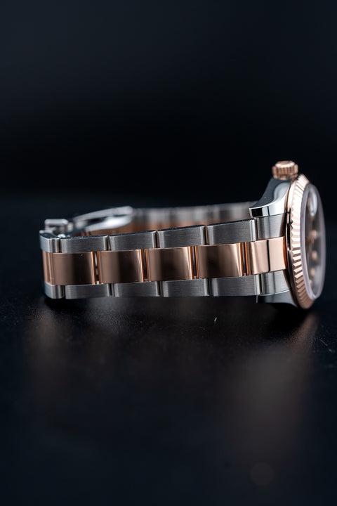 2025 Rolex Datejust 31 – Ref. 278271 – Two-Tone (Everose Rolesor) – Chocolate Dial with Diamond Markers – Brand New, Complete Set