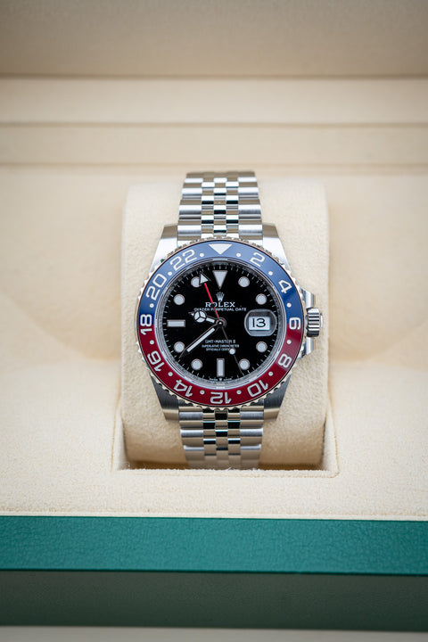 2024 Rolex GMT-Master II Pepsi Jubilee – Ref. 126710BLRO – Like New Complete Set