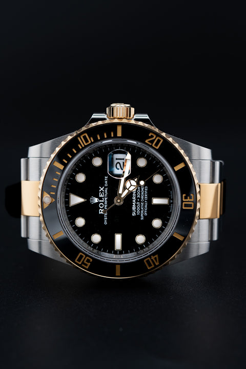 2025 Rolex Submariner Date Two-Tone Black Dial – Brand New, Complete Set