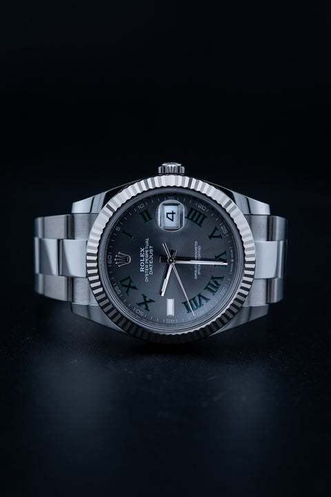 2025 Rolex Datejust 41 – Ref. 126334 – Wimbledon Dial – Stainless Steel – Fluted Bezel – Oyster Bracelet – Brand New, Complete Set